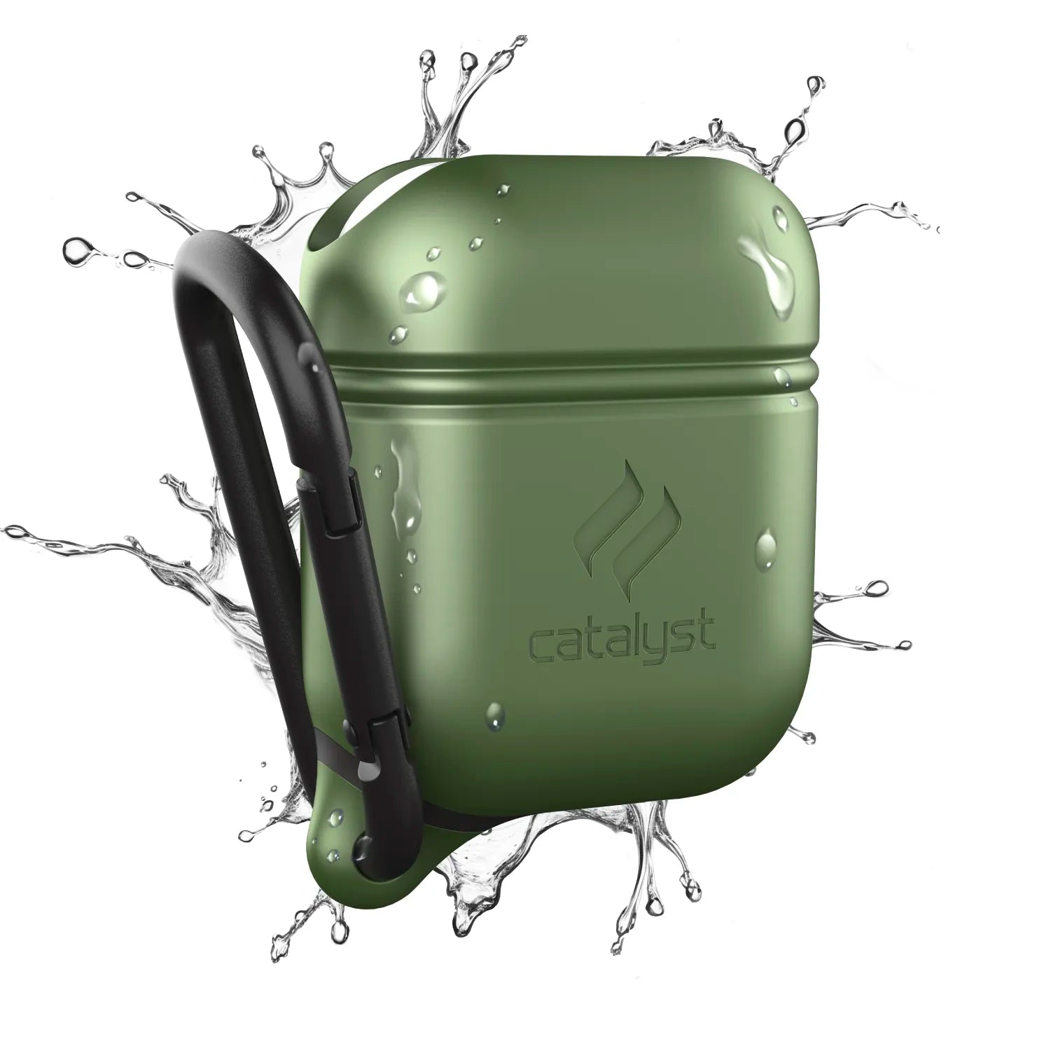 AirPods (Gen 2/1) - Waterproof Case + Carabiner