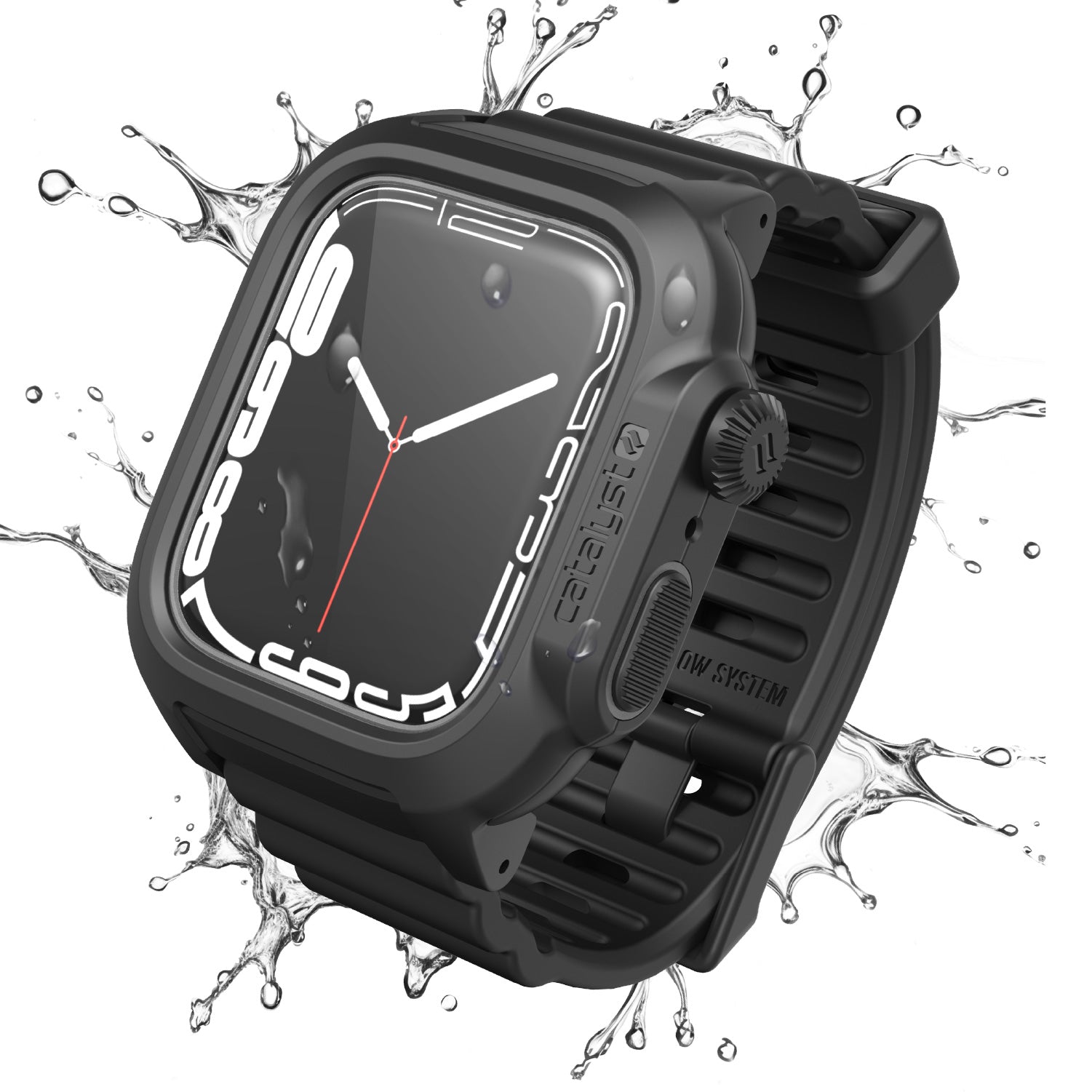 Apple Watch 45mm Series 9/8/7 – 330ft Waterproof Case + Band 