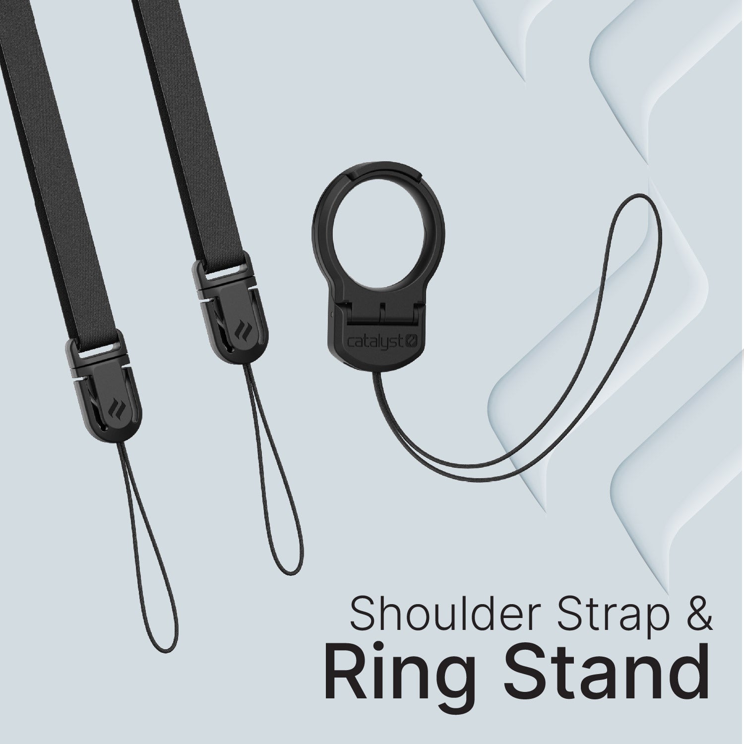 catalyst shoulder strap and ring stand bundle showing as a whole text reads shoulder strap and ring stand
