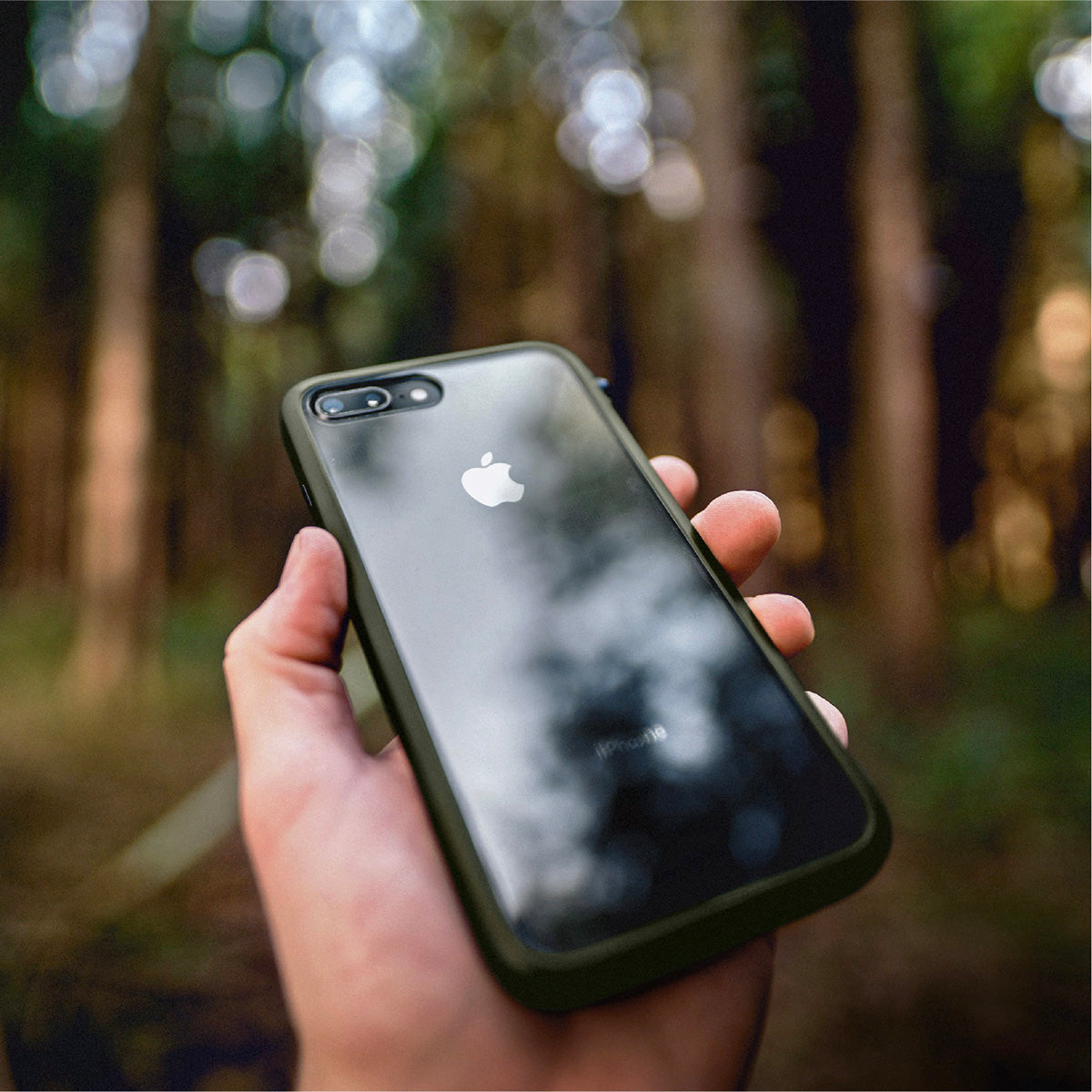 Catalyst Impact Protection Case for iPhone 8 Plus and 7 Plus showing the case outdoor