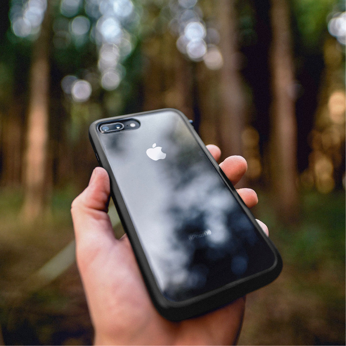 Catalyst Impact Protection Case for iPhone 8 Plus and 7 Plus showing the case outdoor