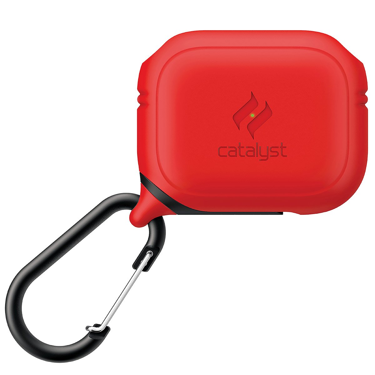 CATAPDPRORED | catalyst airpods pro gen 2 1 waterproof case carabiner flame red front view