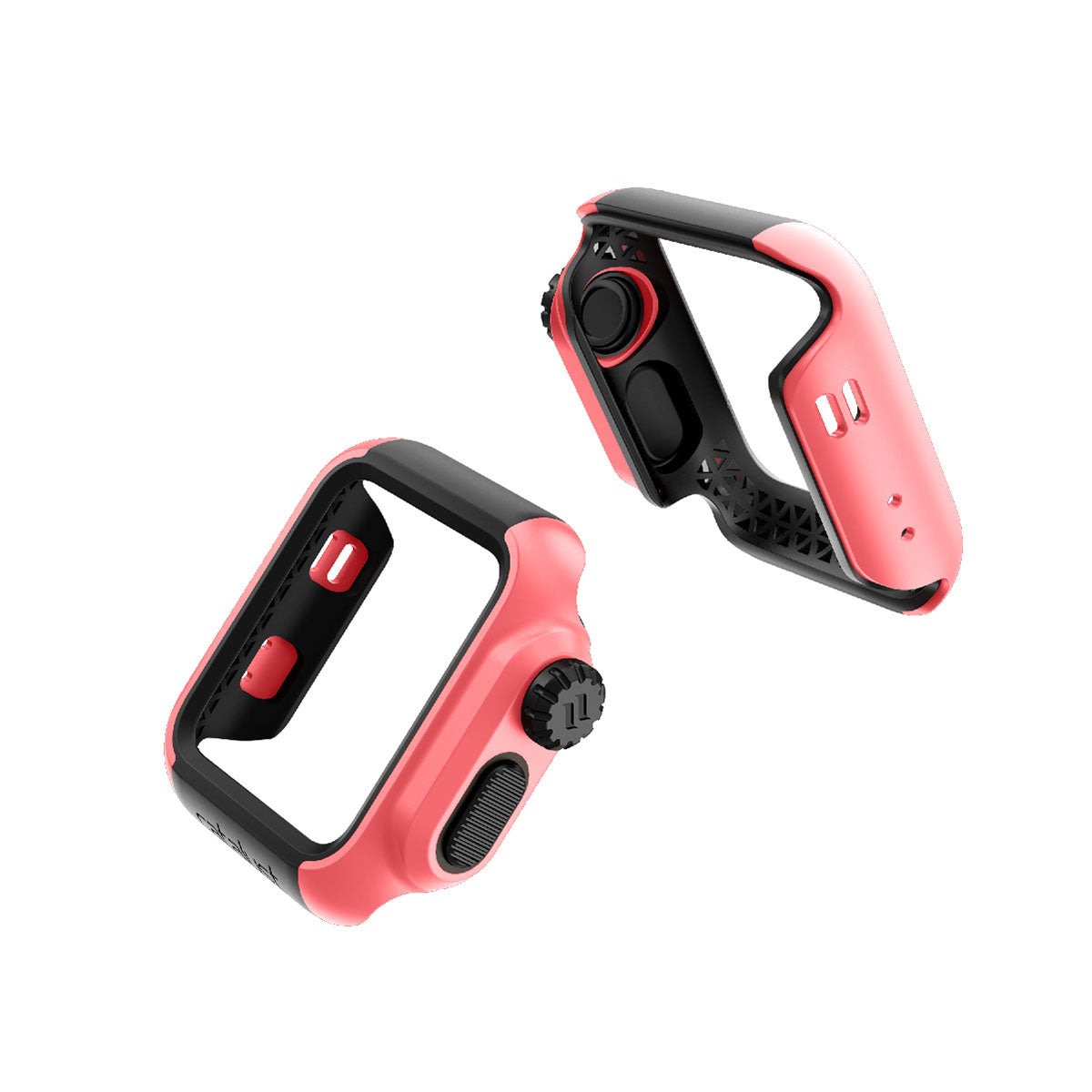 catalyst apple watch series 3 2 38mm impact protection case views of all the sides of the impact protection case coral