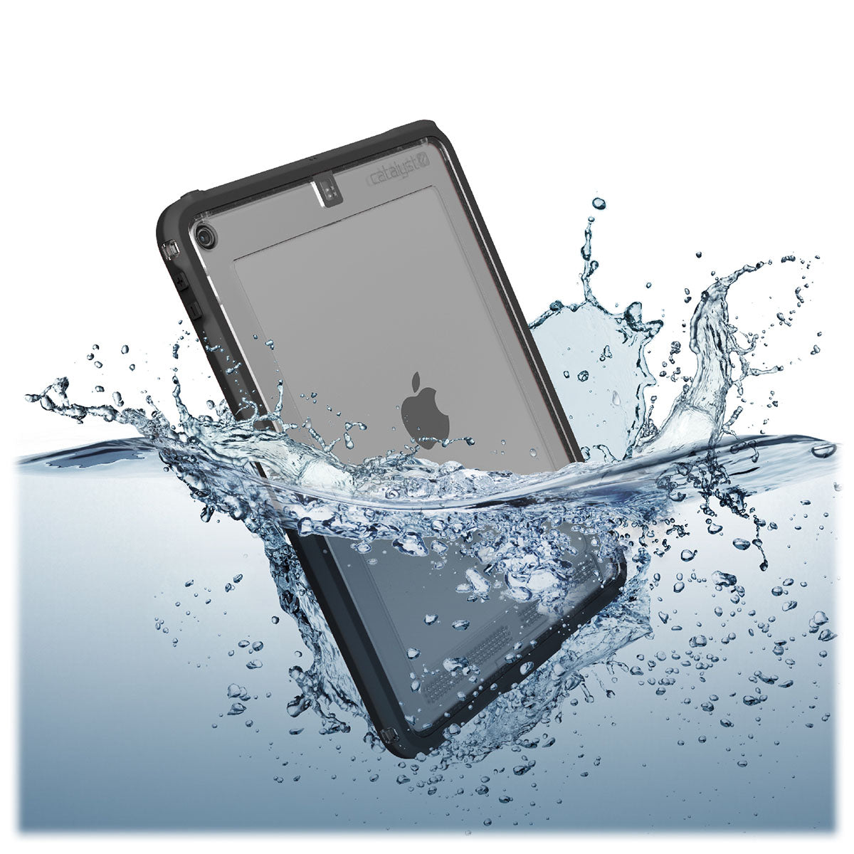 catalyst ipad air gen 3 10.5 waterproof case stealth black half is submerged in water