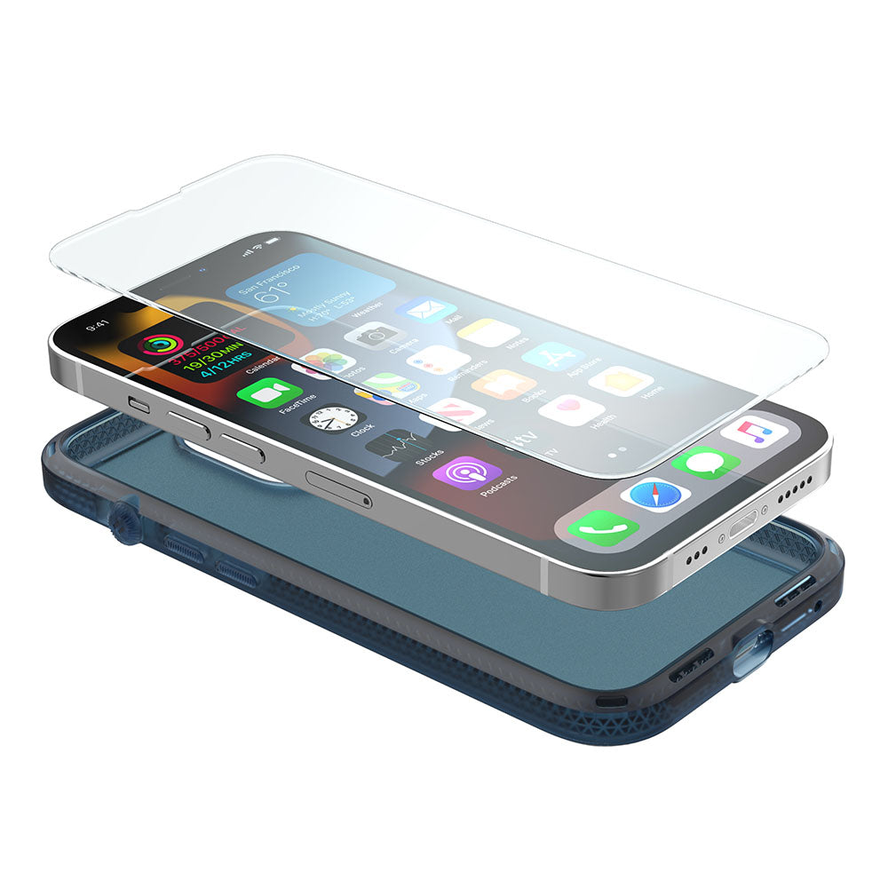 Catalyst iphone 13 series influence case iphone 13 pro max pacific blue with phone and screen protector