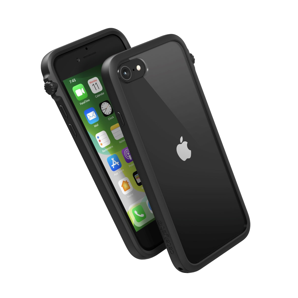 Catalyst iphone 8/7 impact protection case for iphone se in stealth black colorway 