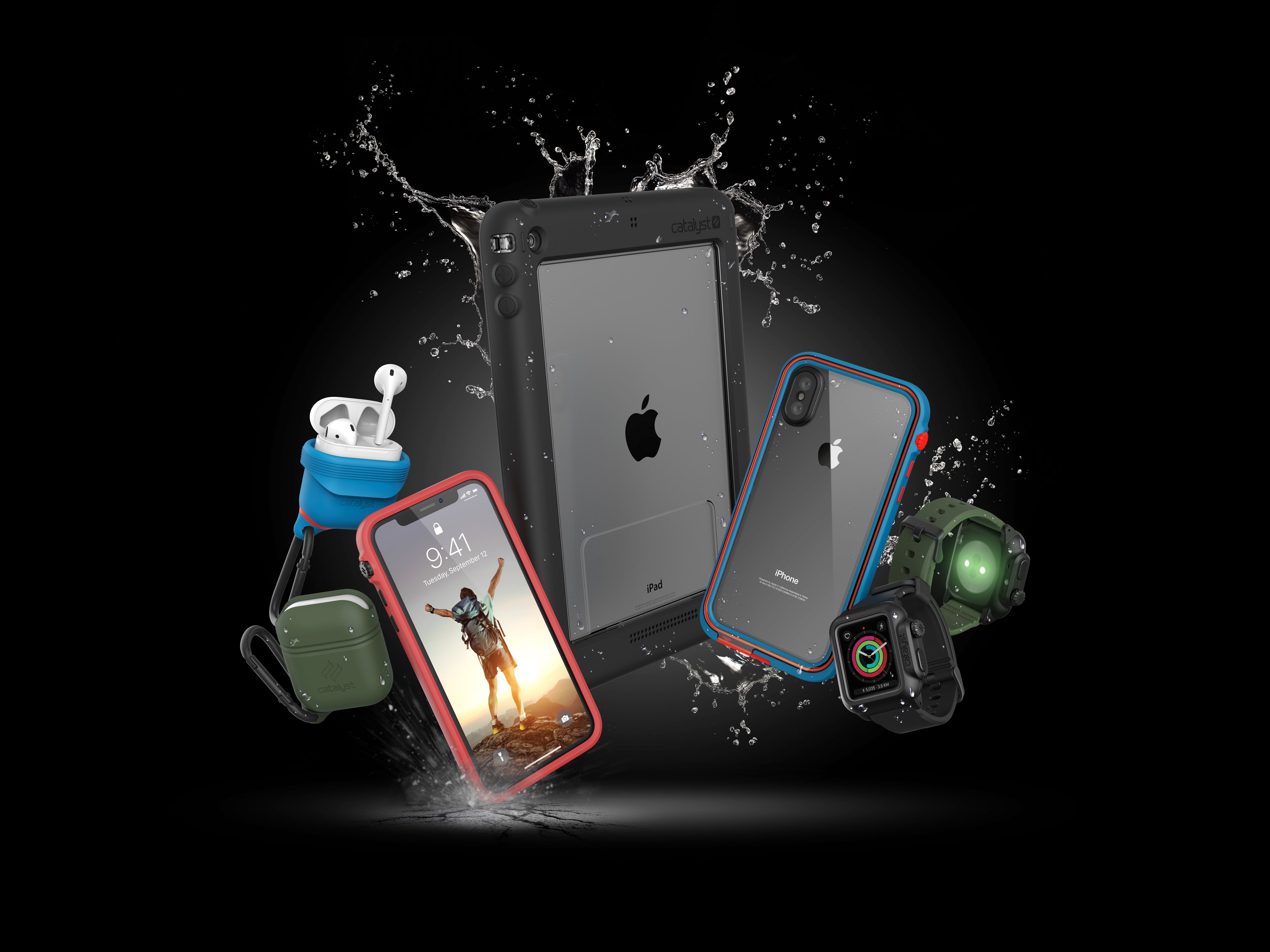 Catalyst Launches Waterproof Cases for iPhone X, 8 and 8 Plus Introduces New Screen Protectors for Apple Watch and iPhones to complement Catalyst Impact Protection Case line