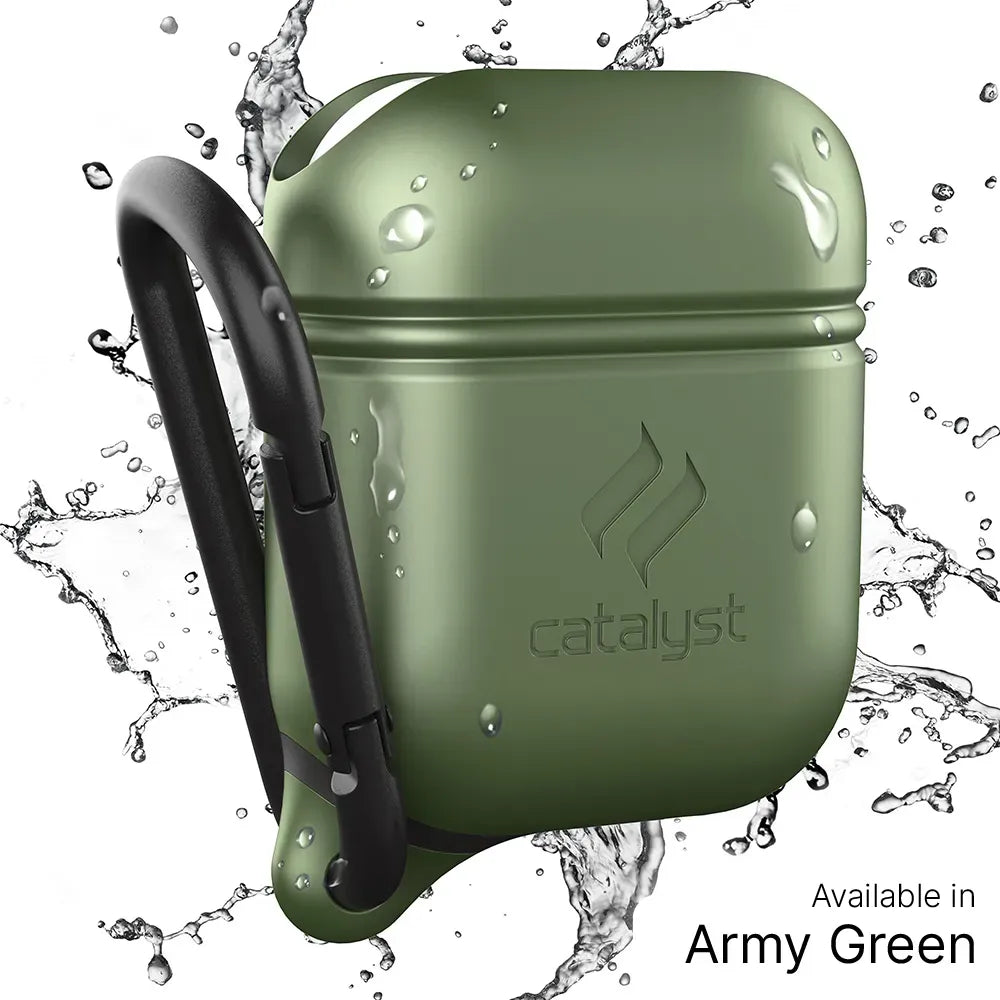 AirPods (Gen 2/1) - Waterproof Case + Carabiner