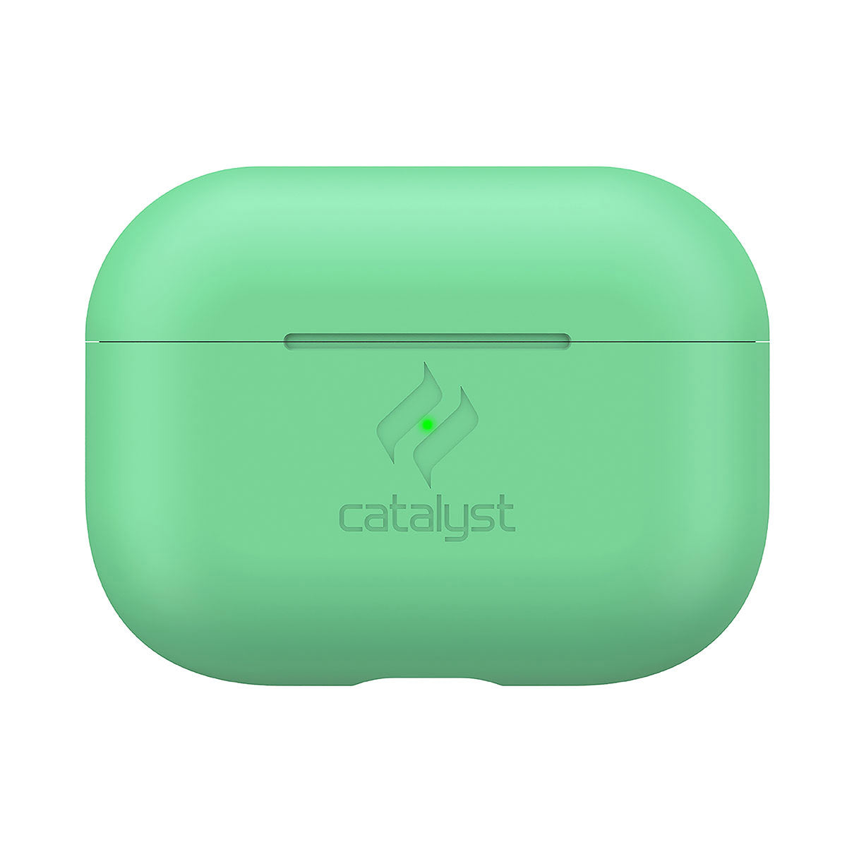  Catalyst airpods pro gen 2/1 slim case showing front view of the case in mint green colorway