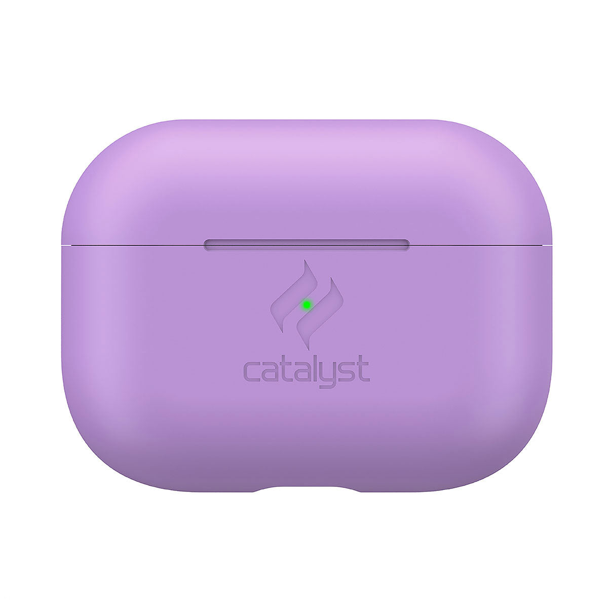 Catalyst airpods pro gen 2/1 slim case showing front view of the case in lilac colorway