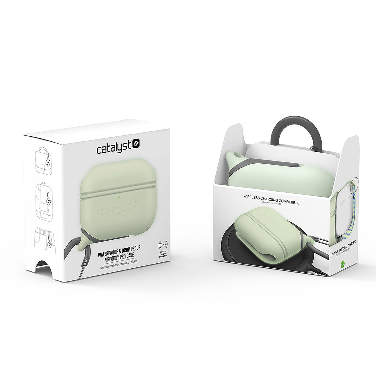 catalyst airpods pro gen 2 1 waterproof case carabiner special edition glow in the dark packaging