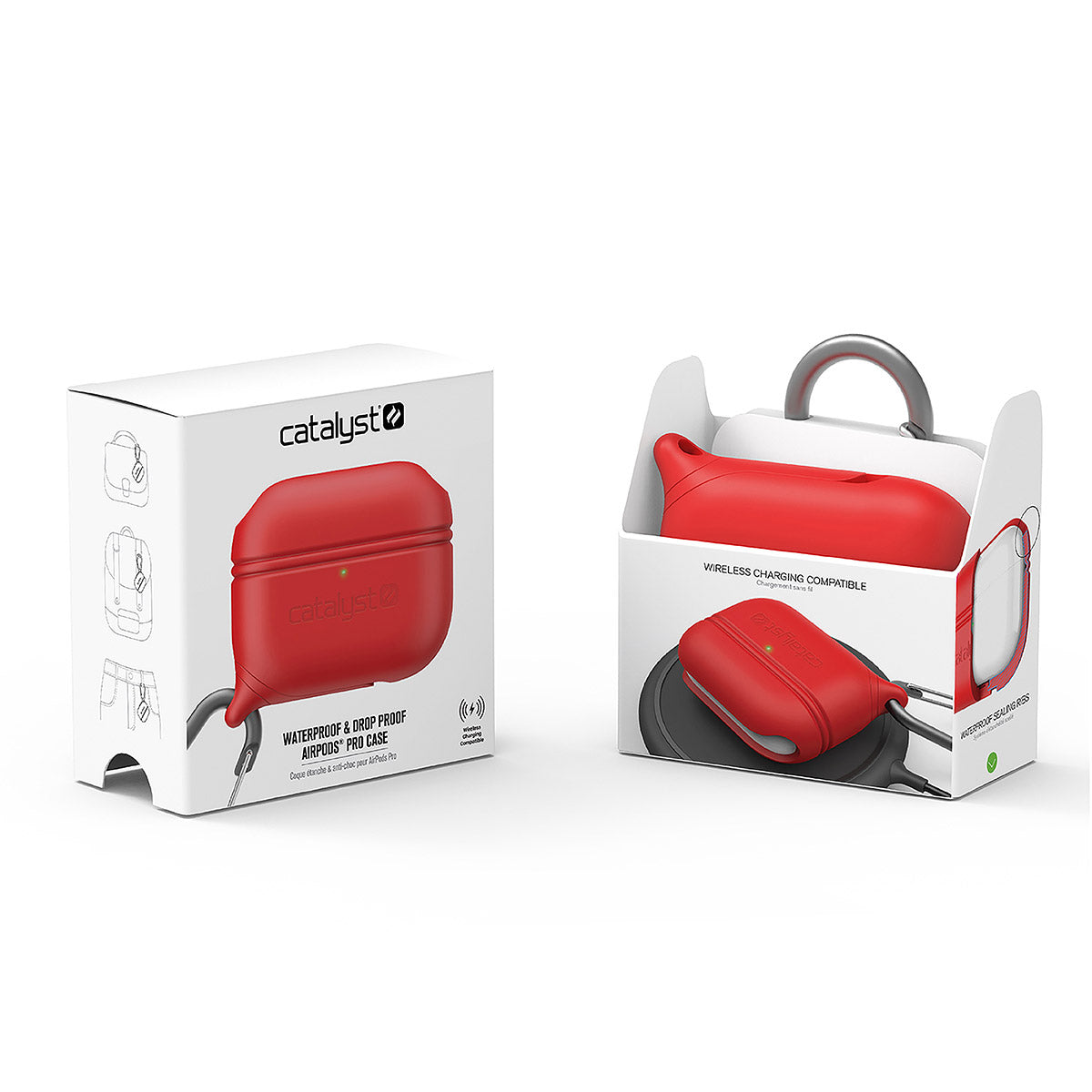 catalyst airpods pro gen 2 1 waterproof case carabiner special edition red packaging
