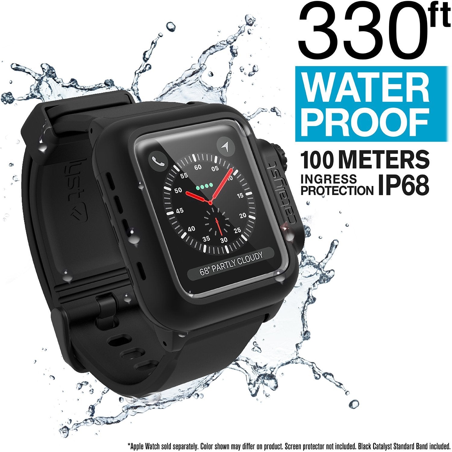 Apple Watch Series 3, 42mm - Waterproof Case + Band