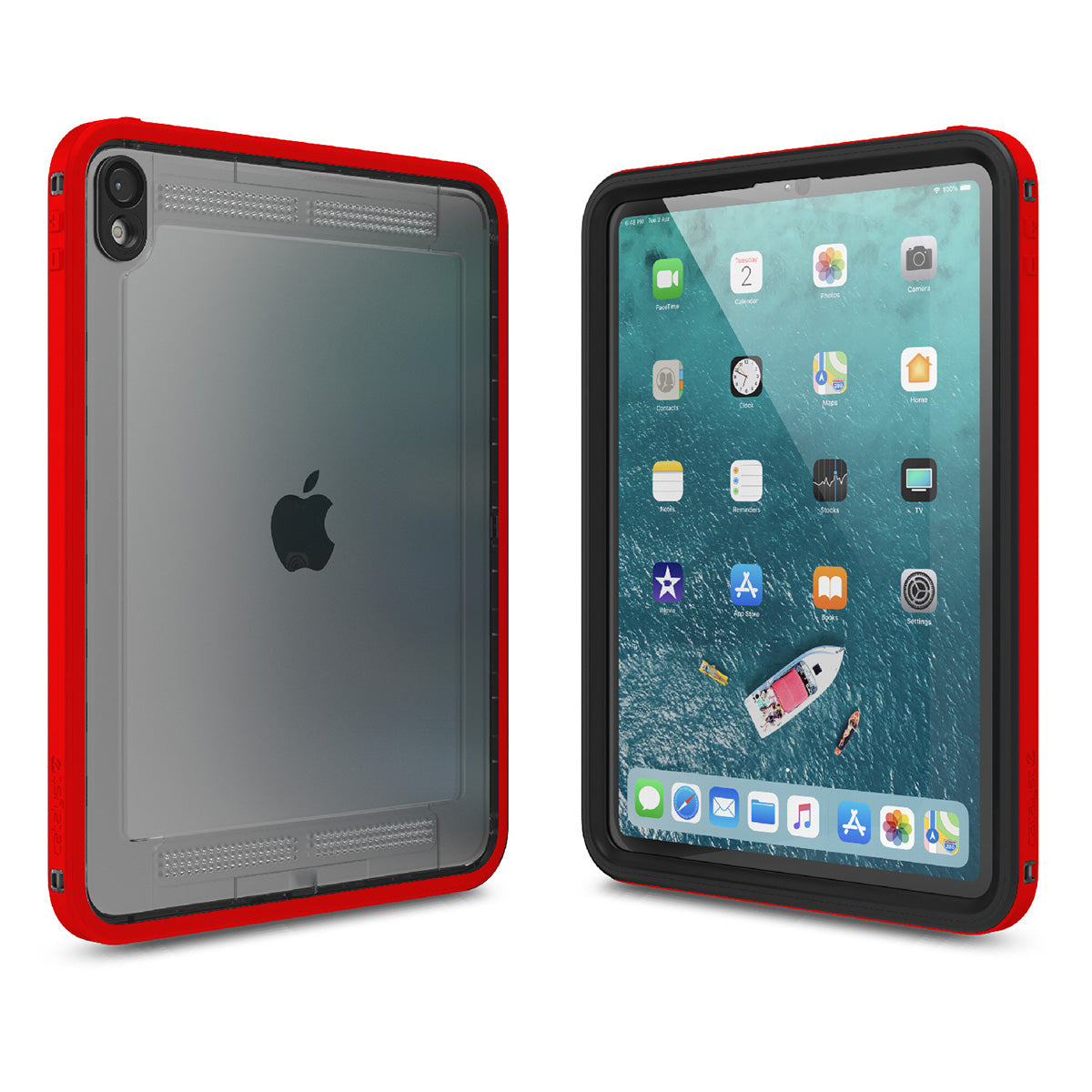 Catalyst iPad Pro (Gen 1), 11" - Waterproof Case showing the front and the back of the case