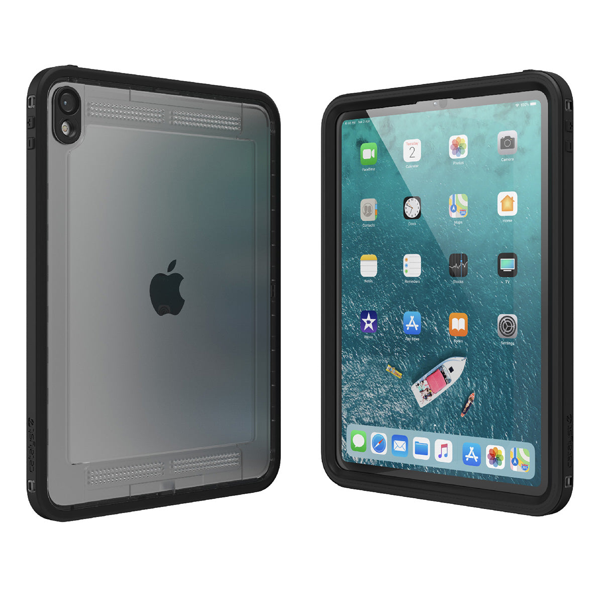 Catalyst iPad Pro (Gen 1), 11" - Waterproof Case showing the front and the back of the case