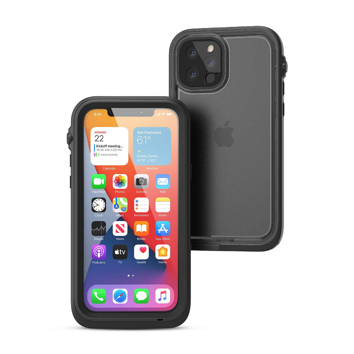 Catalyst iPhone 12 waterproof case total protection front and back sample
