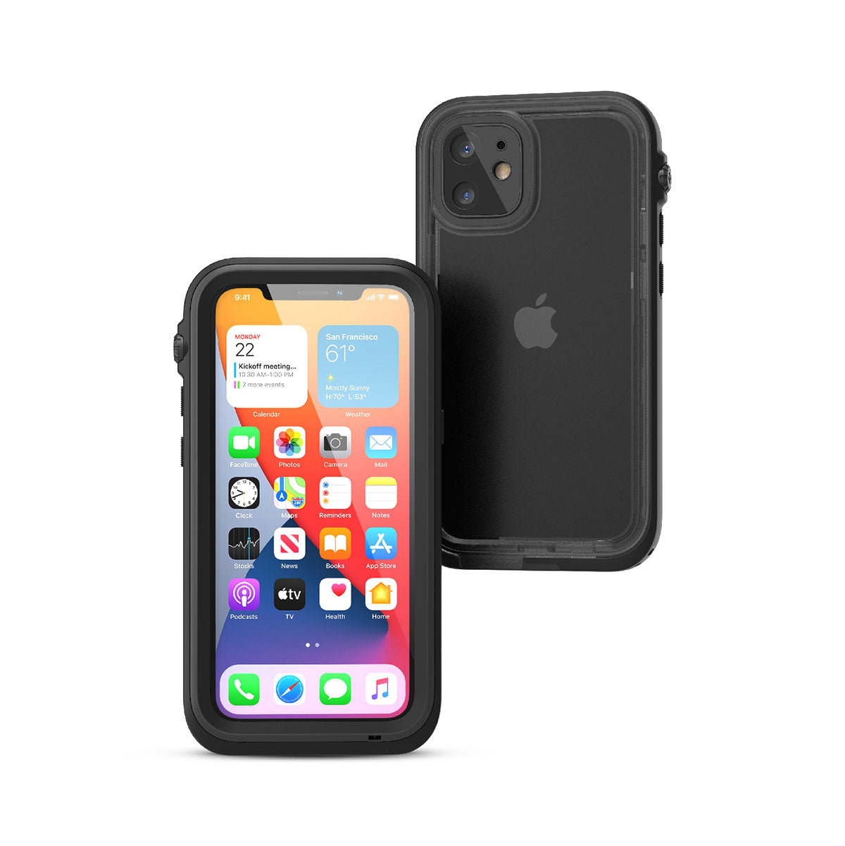 Catalyst iPhone 12 waterproof case total protection front and back sample
