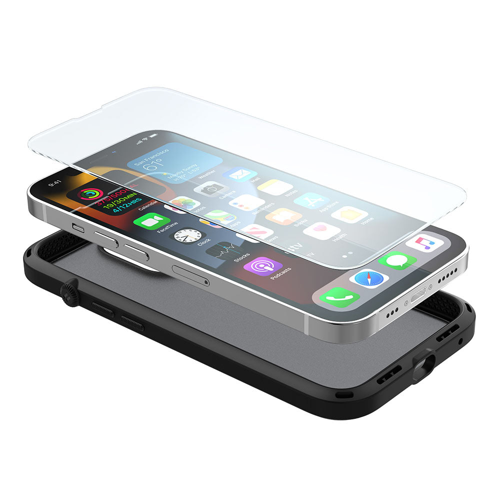 Catalyst iphone 13 series influence case with phone and screen protector