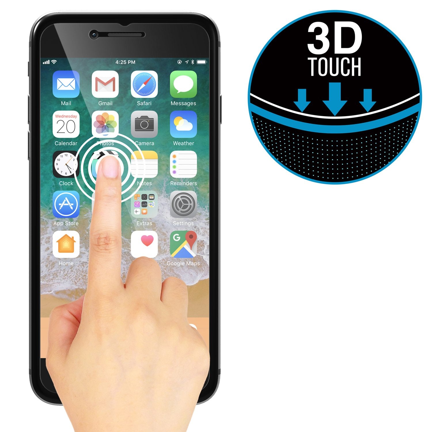 Tempered Glass Screen Protector for iPhone 8