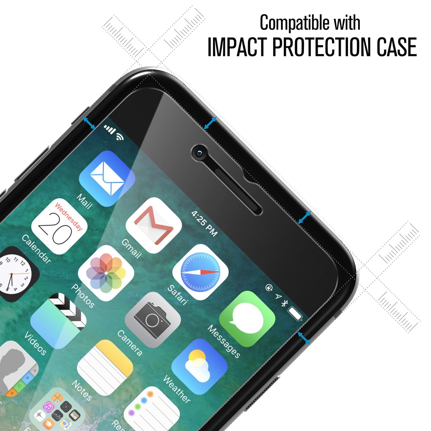 Tempered Glass Screen Protector for iPhone 8