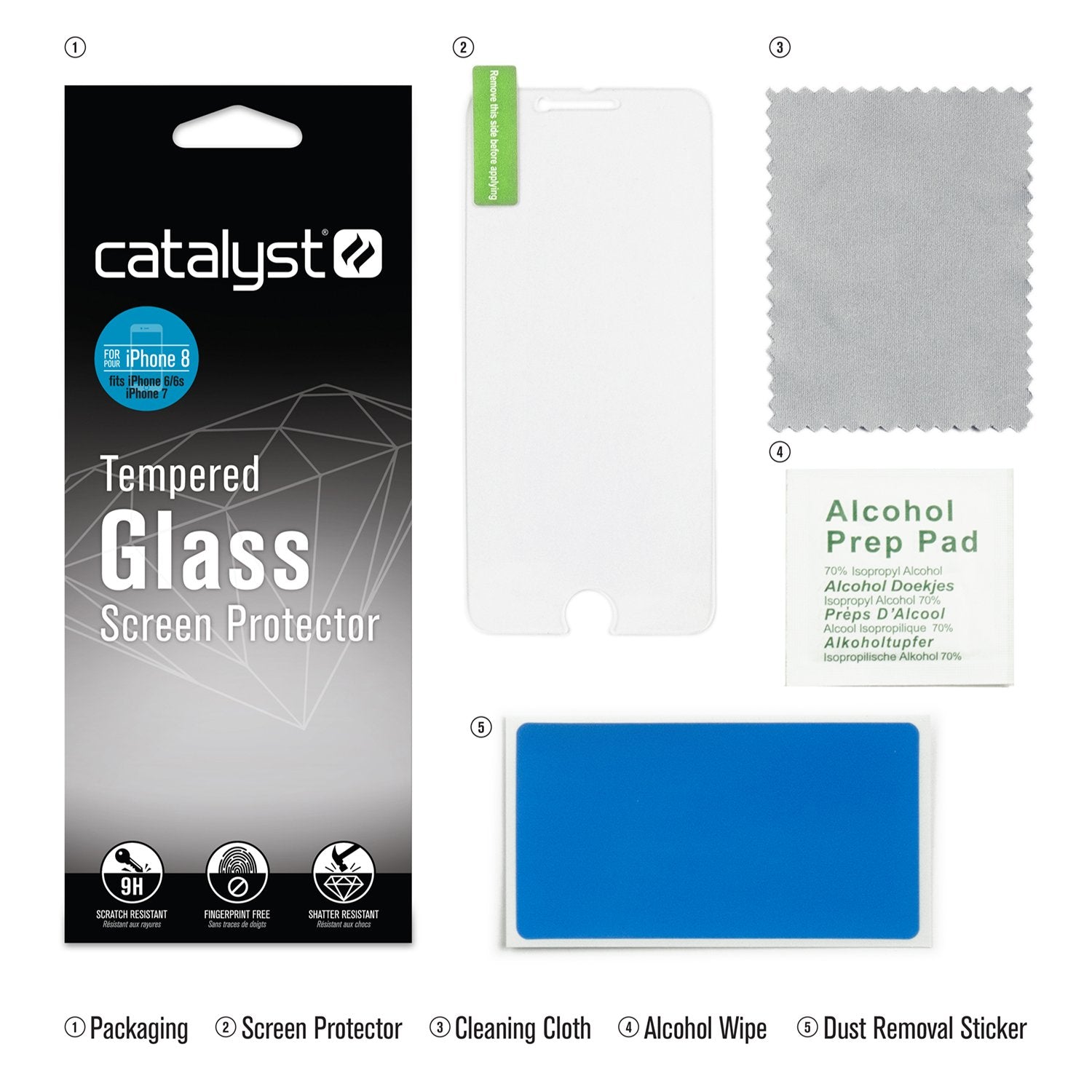 Tempered Glass Screen Protector for iPhone 8