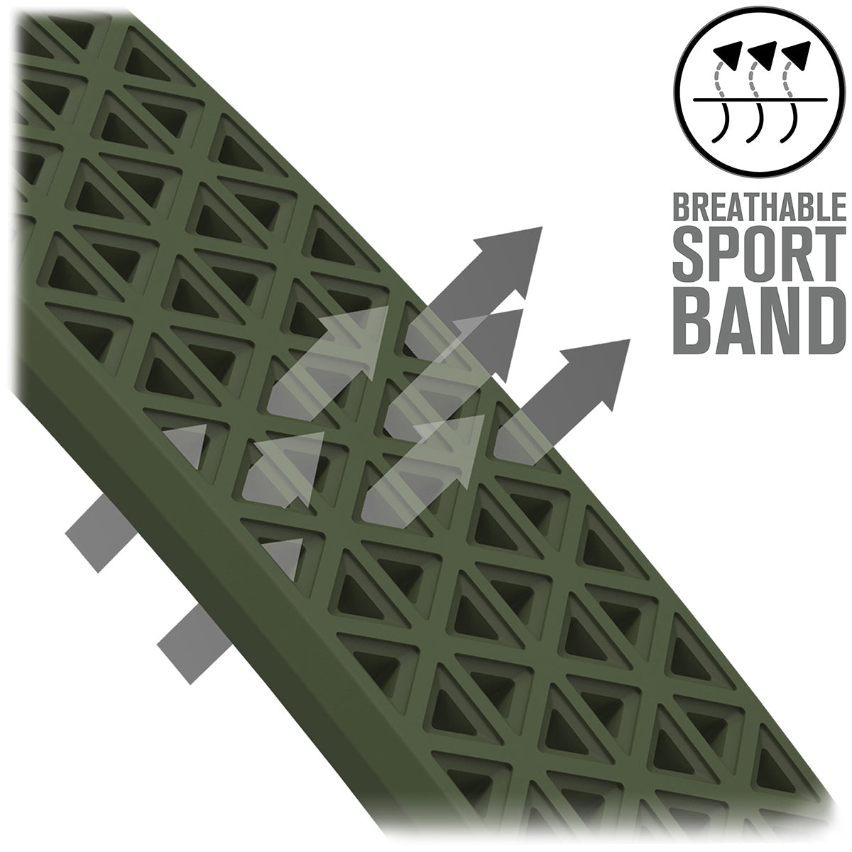 CAT22SBGRN | Sport Band for 38/40mm Catalyst Apple Watch Cases