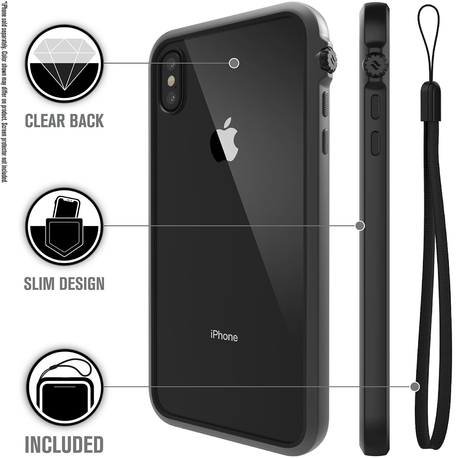 CATDRPHXBLKL-FBA | Impact Protection Case for iPhone Xs Max