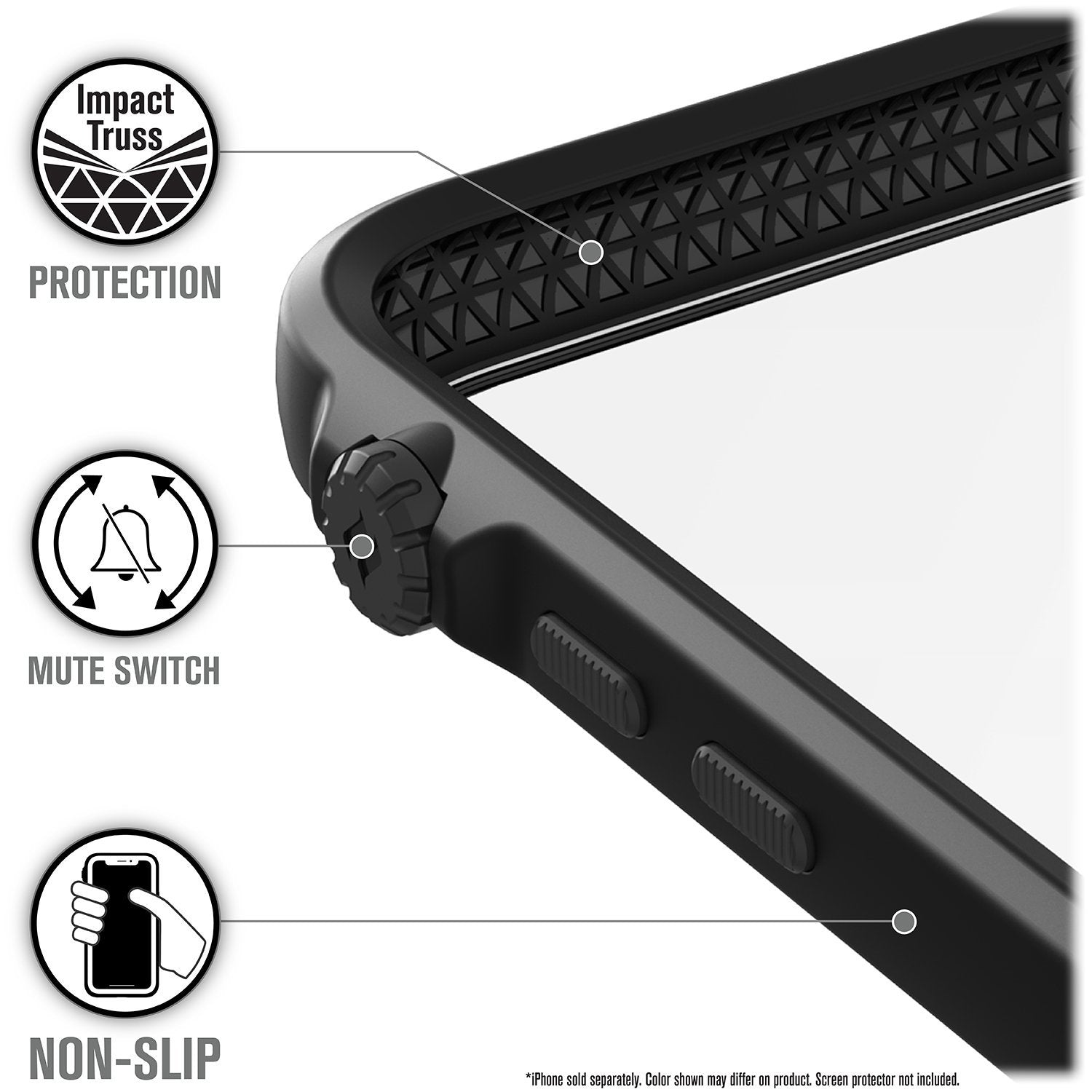 CATDRPHXBLKL-FBA | Impact Protection Case for iPhone Xs Max