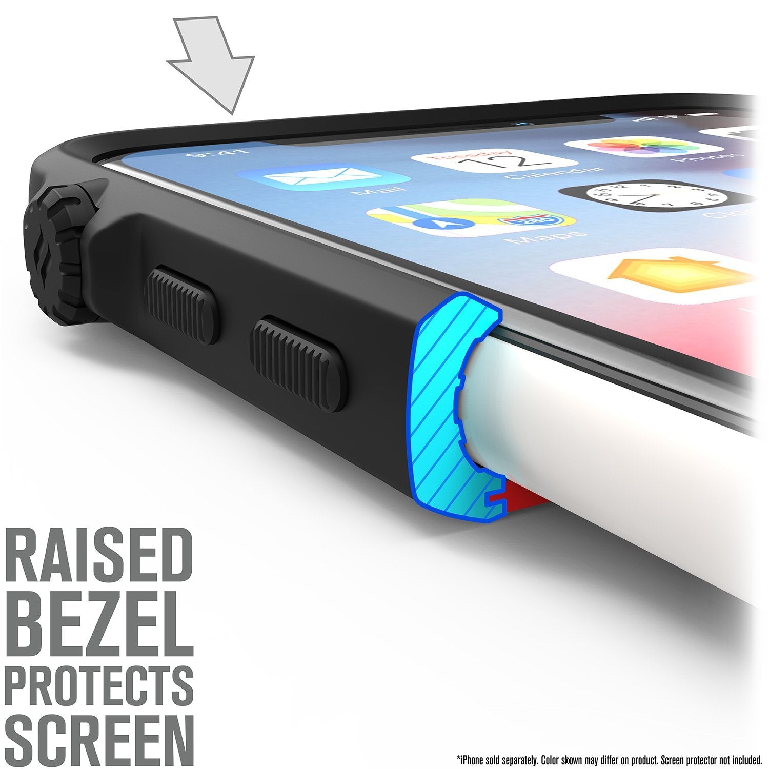 CATDRPHXBLKL-FBA | Impact Protection Case for iPhone Xs Max